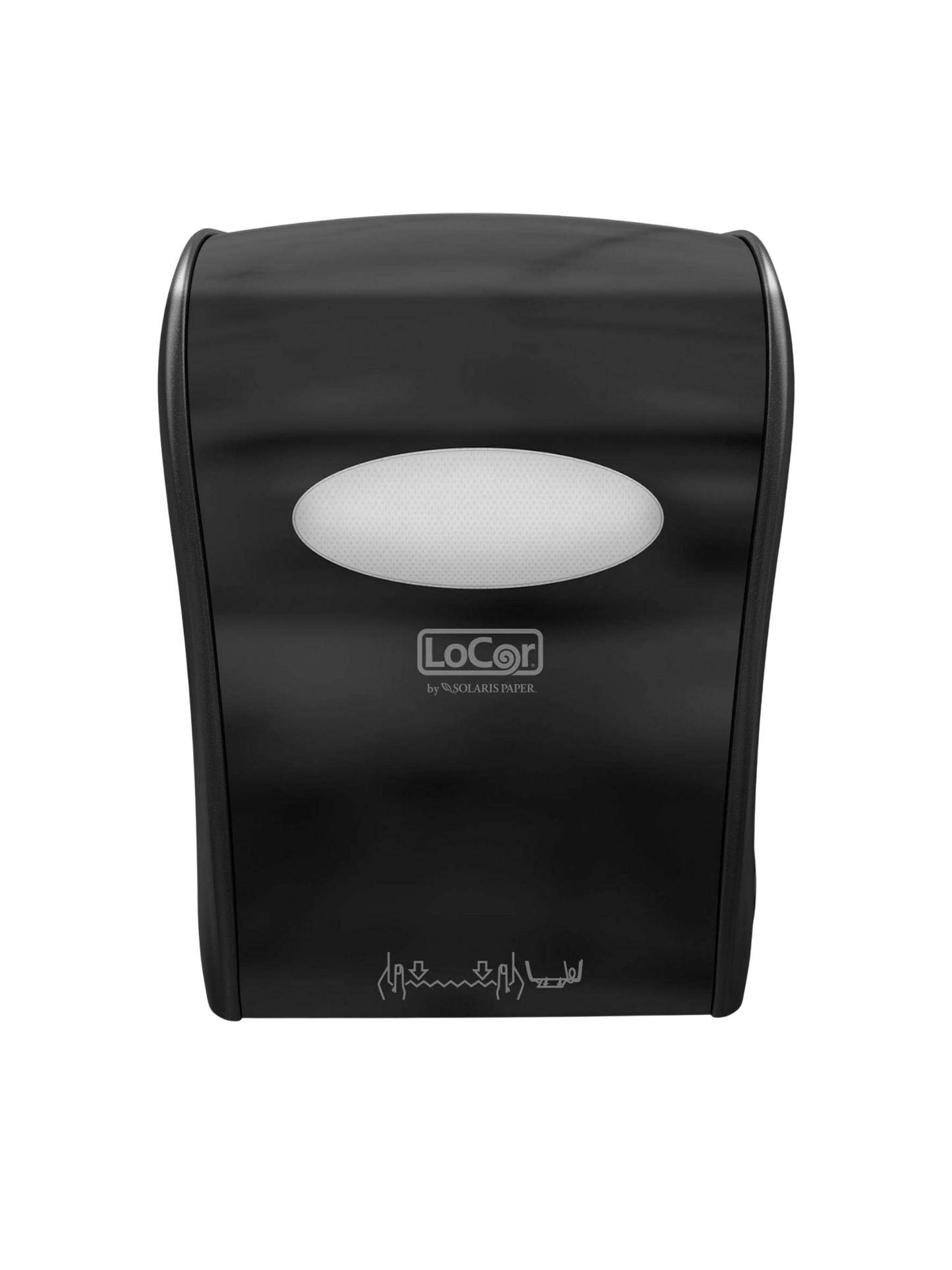New Black LoCor Mechanical Paper Towel Dispenser