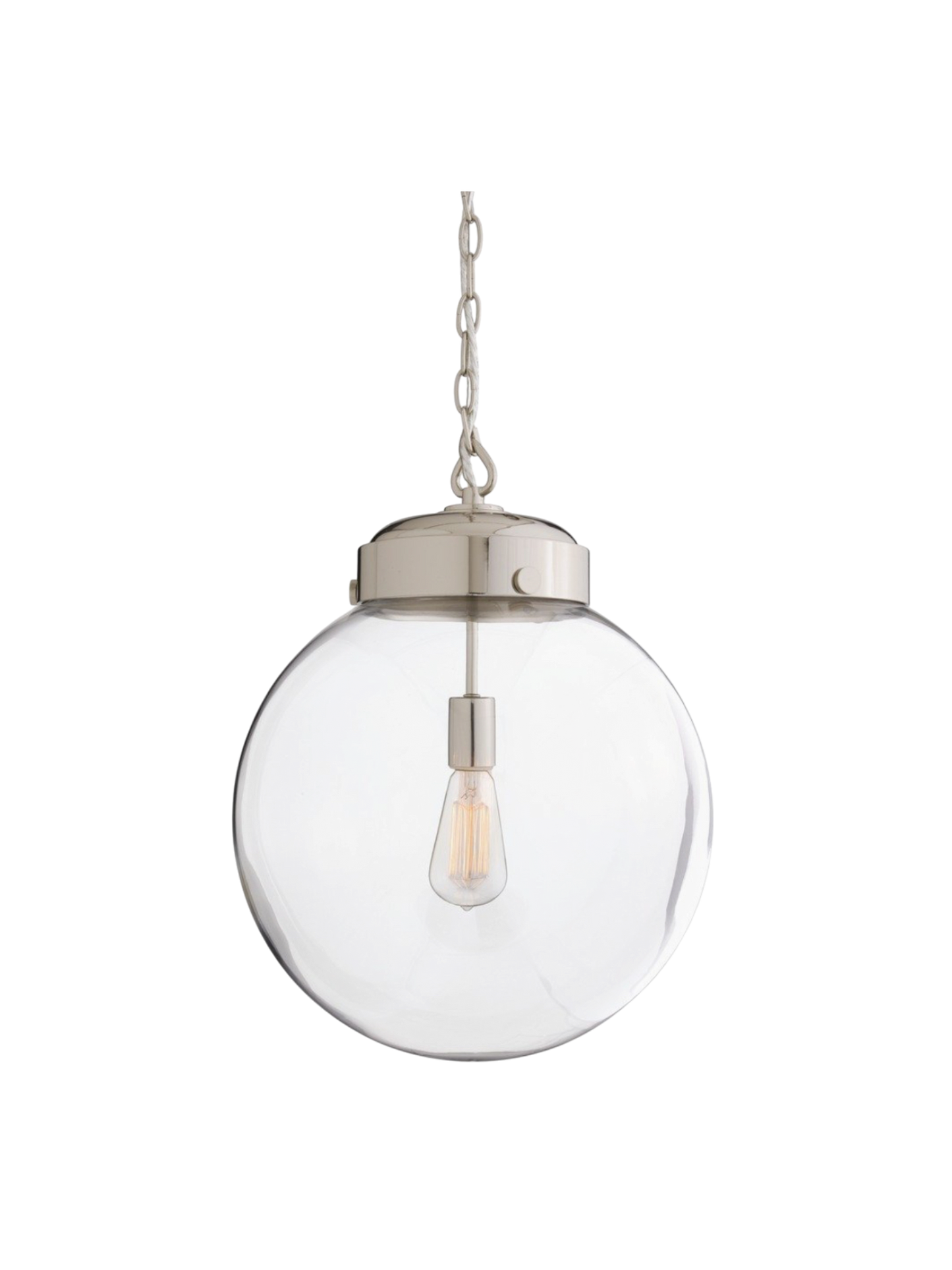 Arteriors Reeves Pendant Polished Nickel