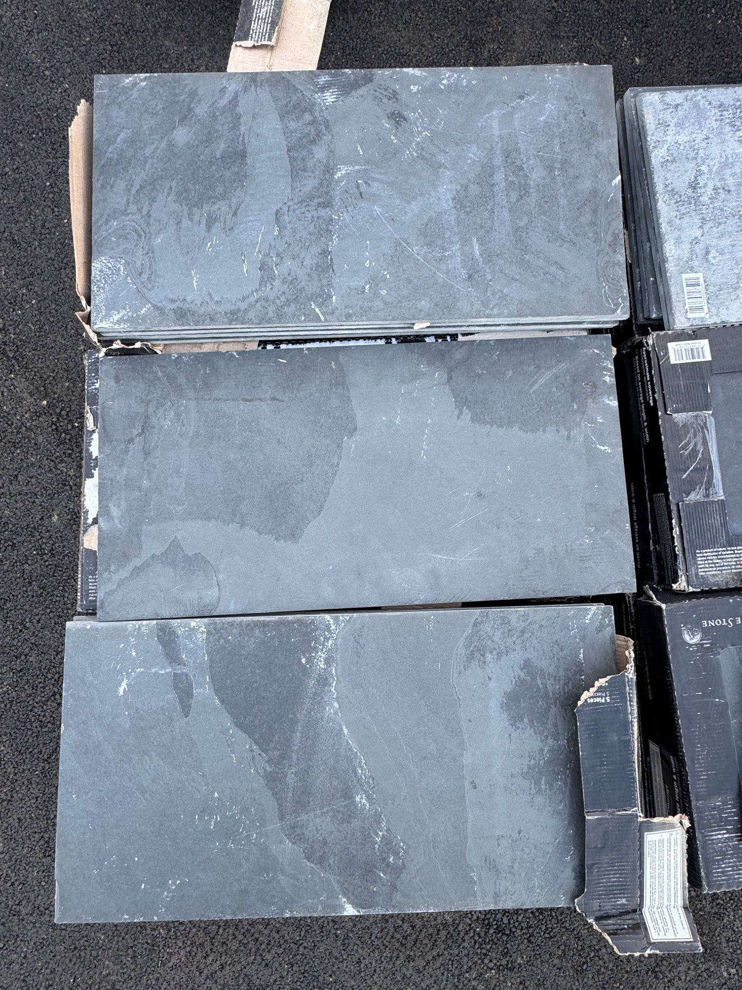 New Montauk Black Slate Tile 12X24