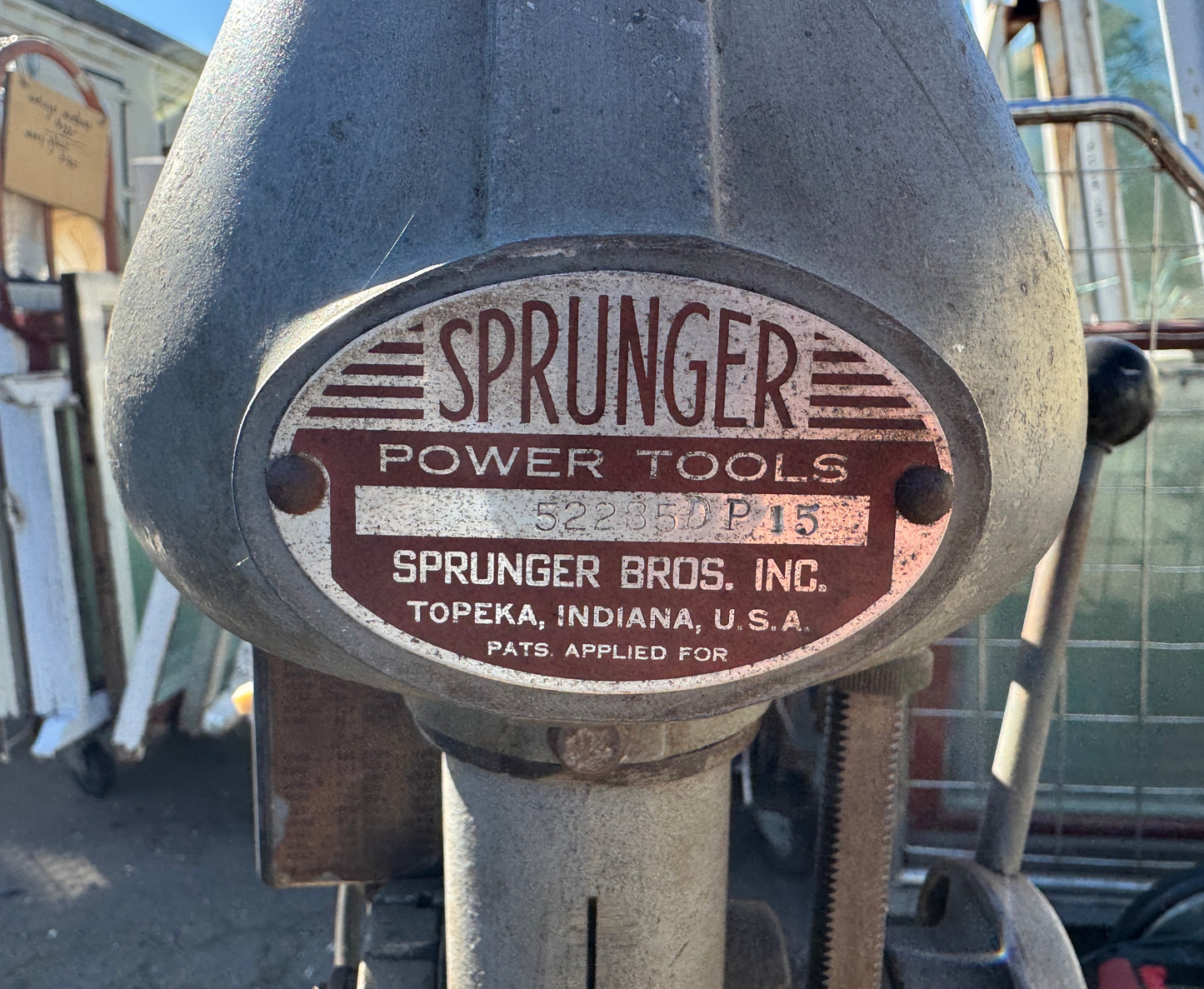 Vintage Sprunger Drill Press