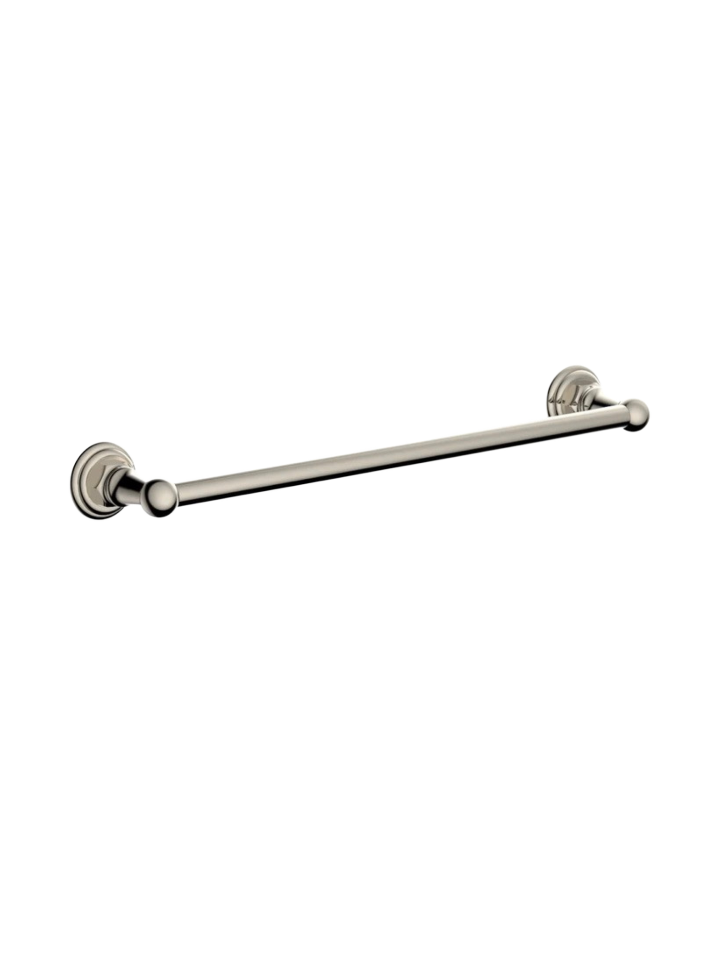 New Phylrich Hex Traditional 18" Towel Bar Polished Nickel