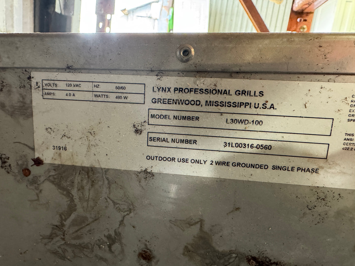 Lynx Professional 30" Outdoor Warming Drawer