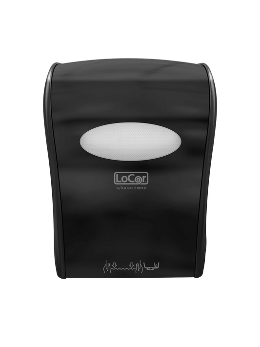 New Black LoCor Mechanical Paper Towel Dispenser