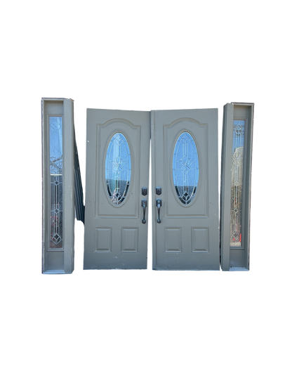 Exterior Entry Door Set With Sidelites