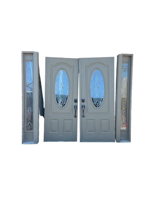 Exterior Entry Door Set With Sidelites