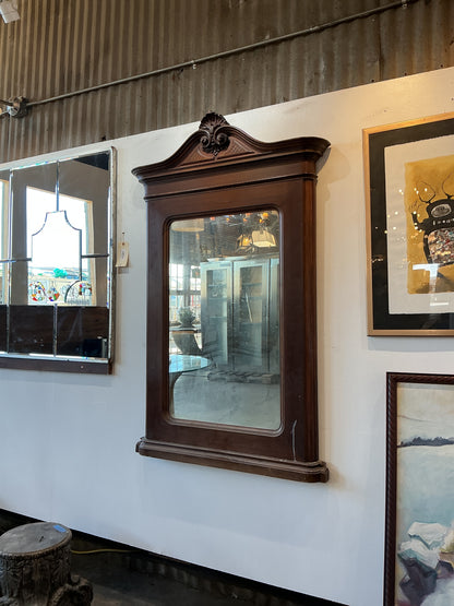 Antique Victorian Mahogany Mirror