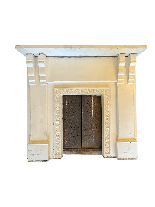 Vintage Cast Iron Fireplace Surround