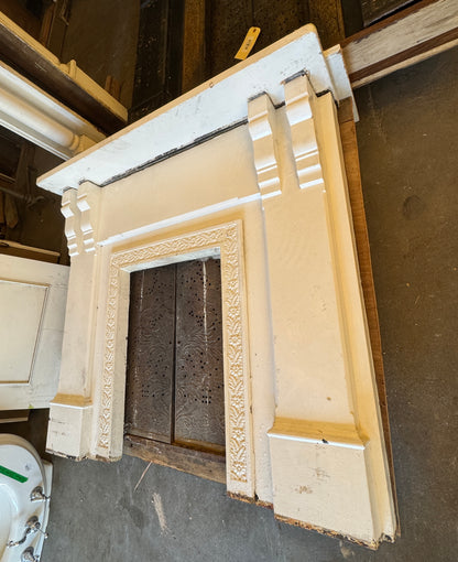 Vintage Cast Iron Fireplace Surround