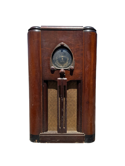 Art Deco Zenith Console Tube Radio 78 Record Player