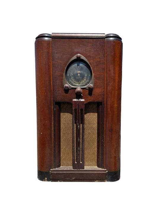 Art Deco Zenith Console Tube Radio 78 Record Player