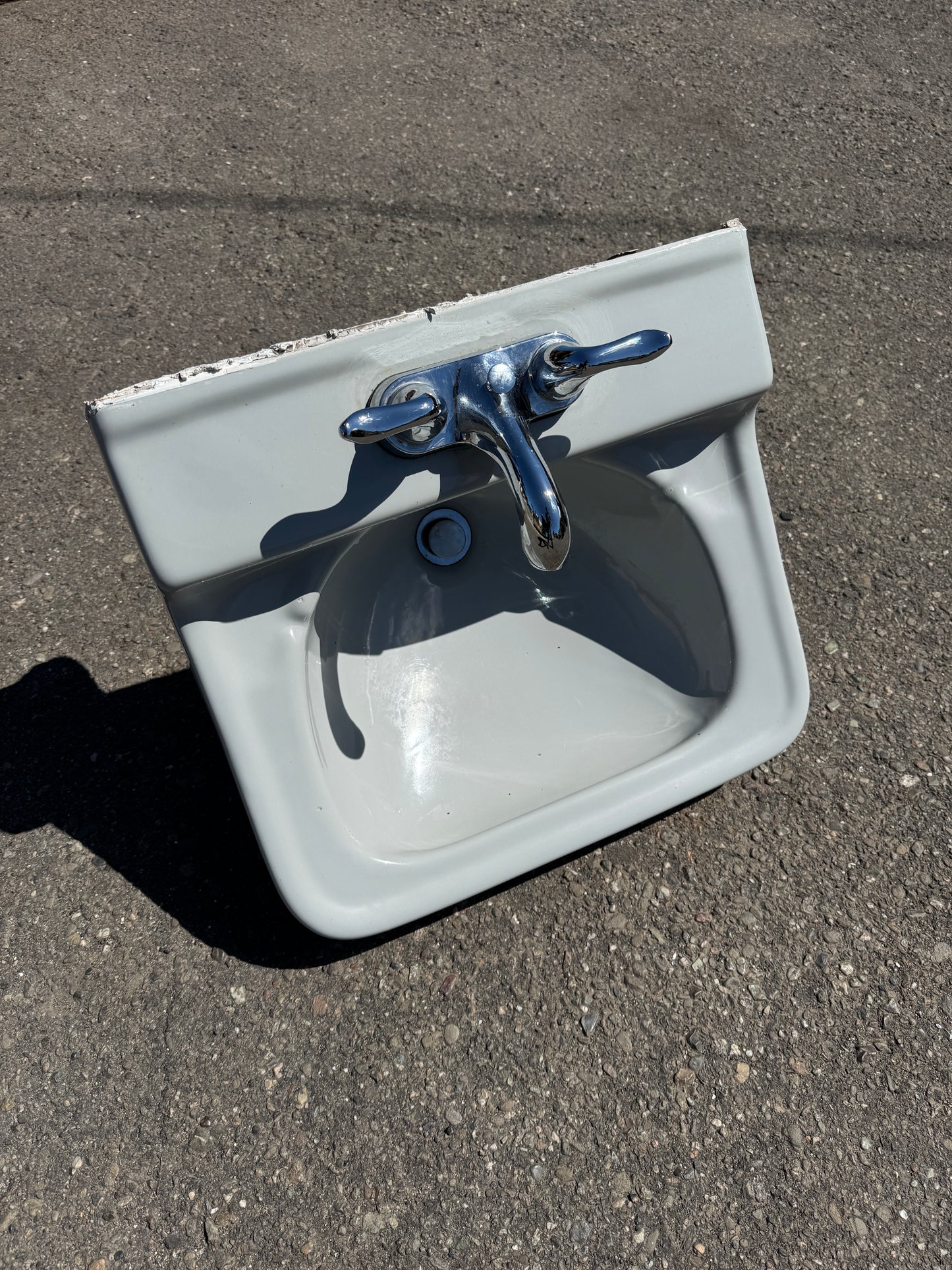 1956 Standard Wall Mount Bathroom Sink Light Grey