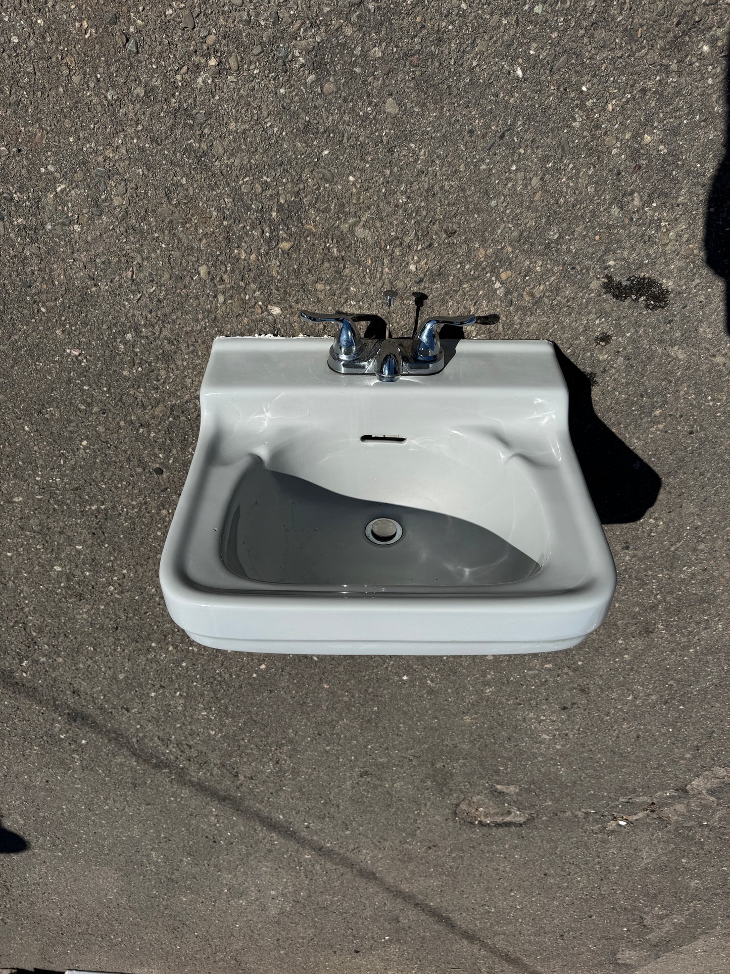 1956 Standard Wall Mount Bathroom Sink Light Grey