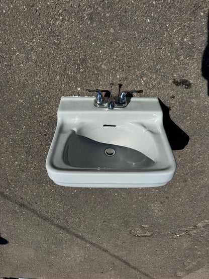 1956 Standard Wall Mount Bathroom Sink Light Grey