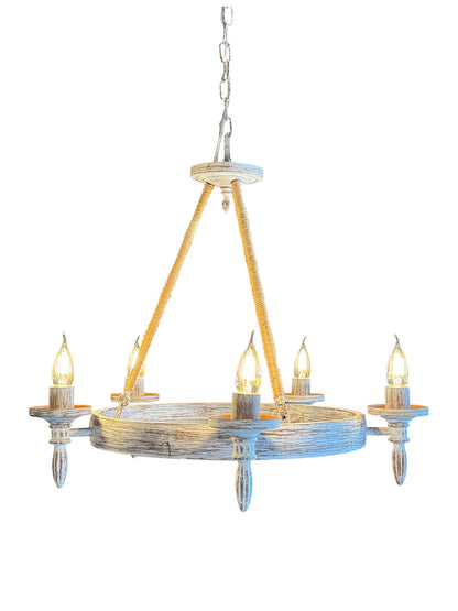 5-Light Rustic Nautical Chandelier
