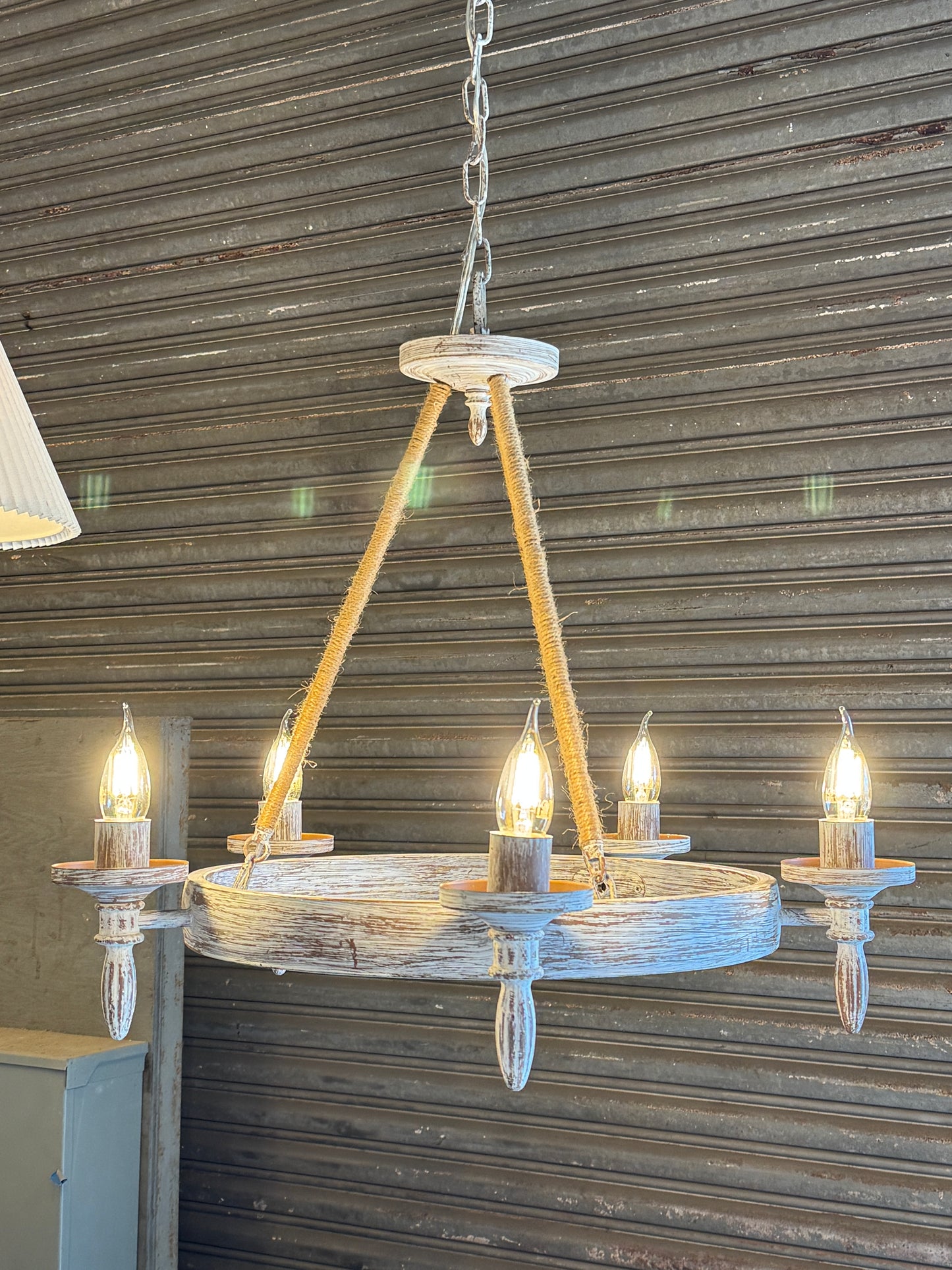 5-Light Rustic Nautical Chandelier