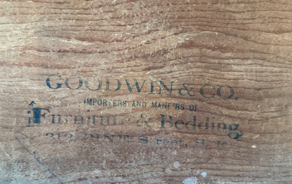 Victorian Walnut Wash Basin With Vessel Sink + Carrara Marble