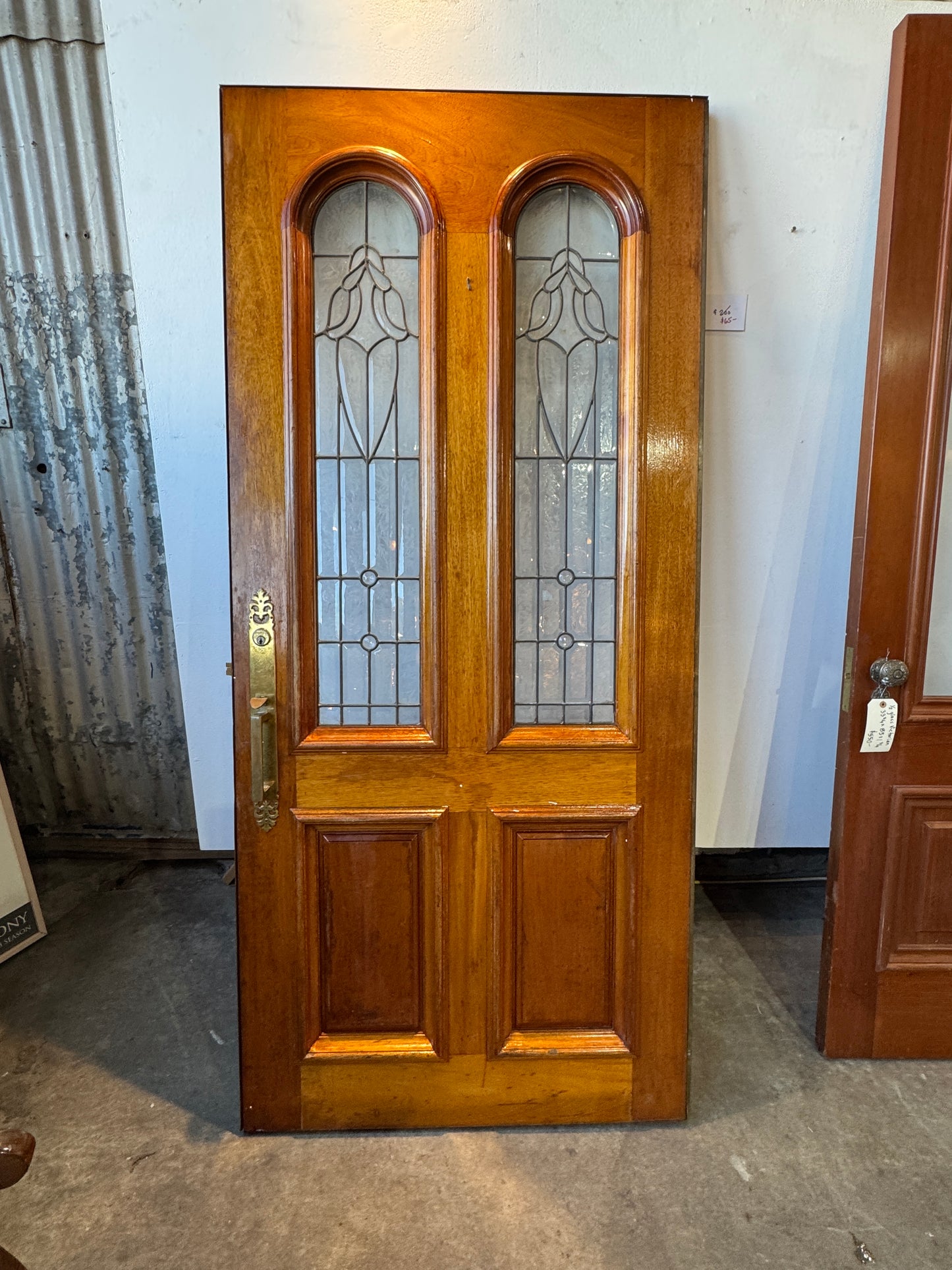 Mahogany Front Door With Hardware