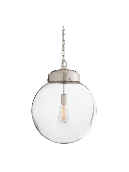 Arteriors Reeves Pendant Polished Nickel