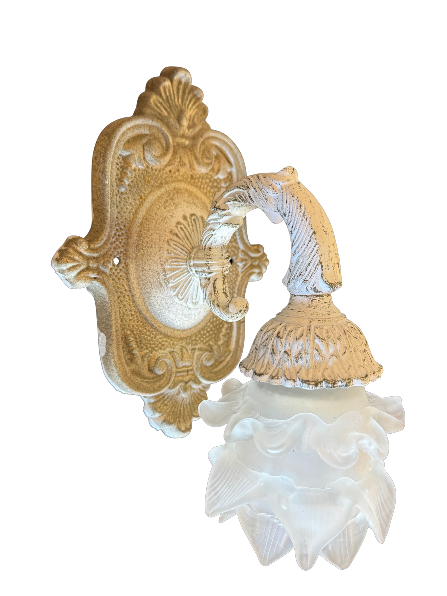 Farmhouse Antique White Sconce