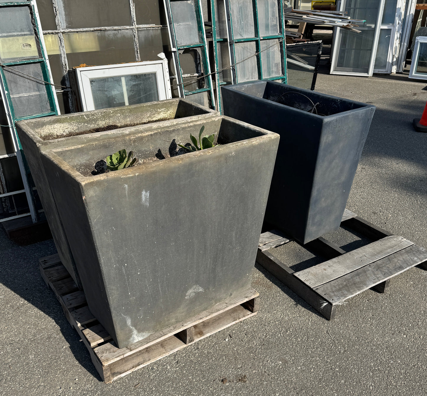 Large Concrete Giannini Planters