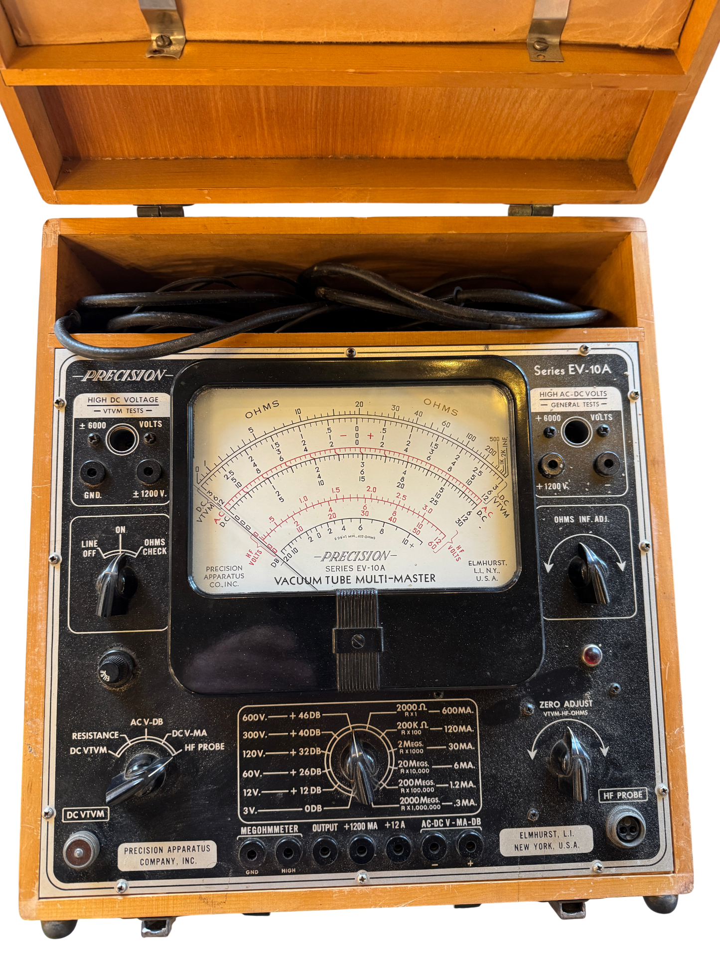 Precision Apparatus Co Vacuum Tube Tester Model EV-10A