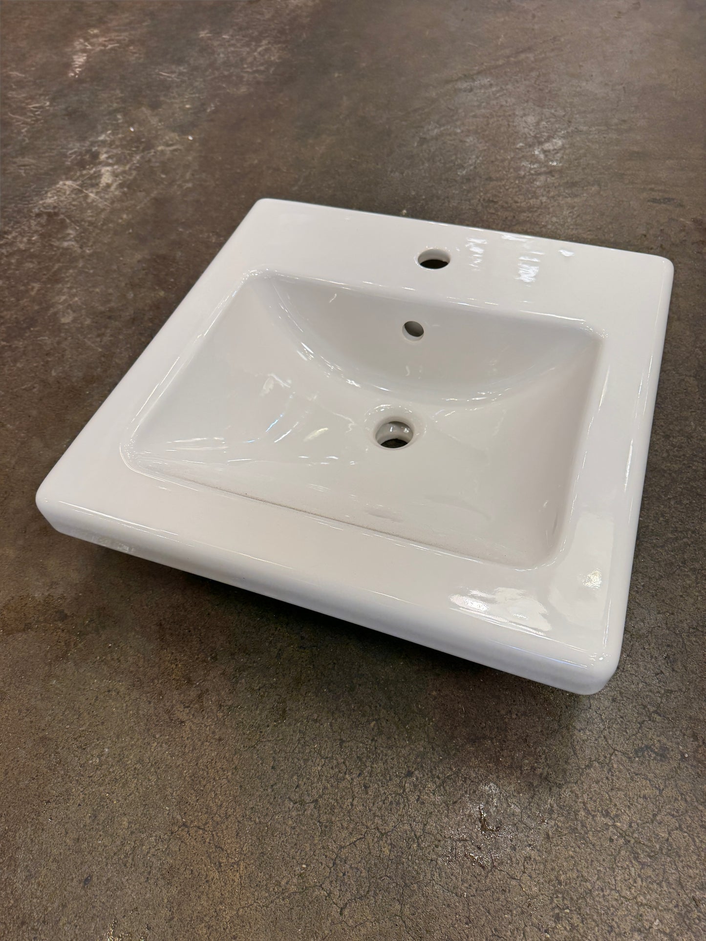 New White Ikea Tvallen Wall Mount Bathroom Sink