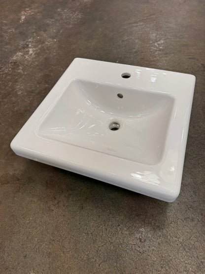 New White Ikea Tvallen Wall Mount Bathroom Sink