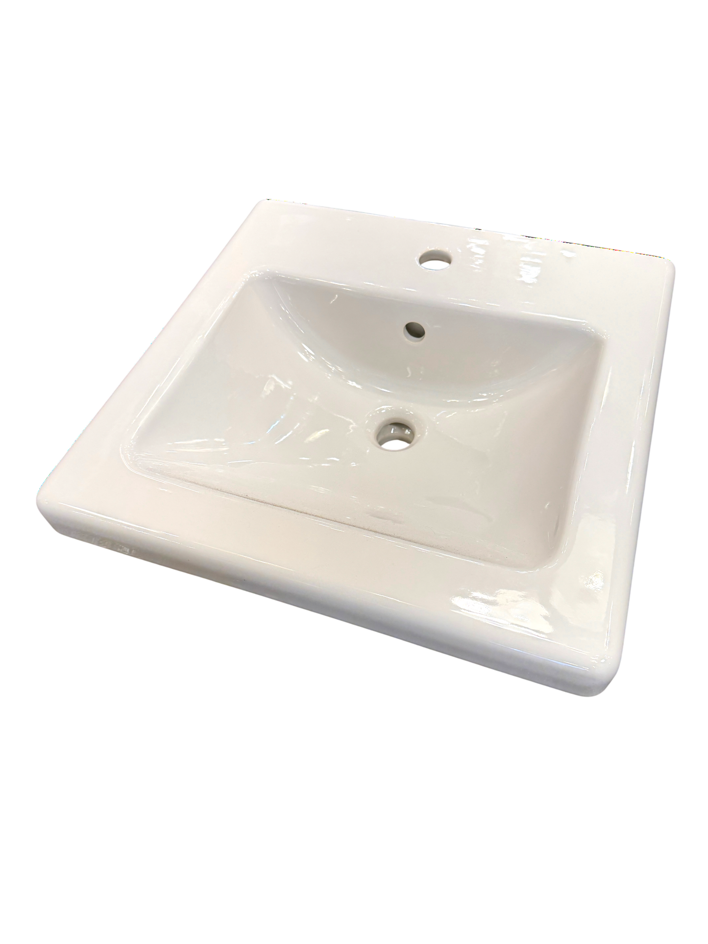 New White Ikea Tvallen Wall Mount Bathroom Sink