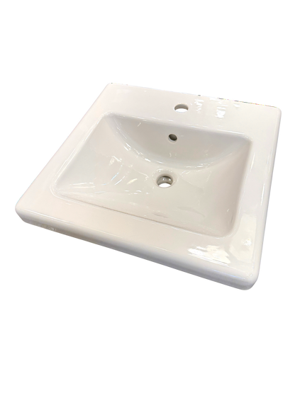 New White Ikea Tvallen Wall Mount Bathroom Sink