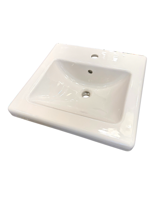 New White Ikea Tvallen Wall Mount Bathroom Sink