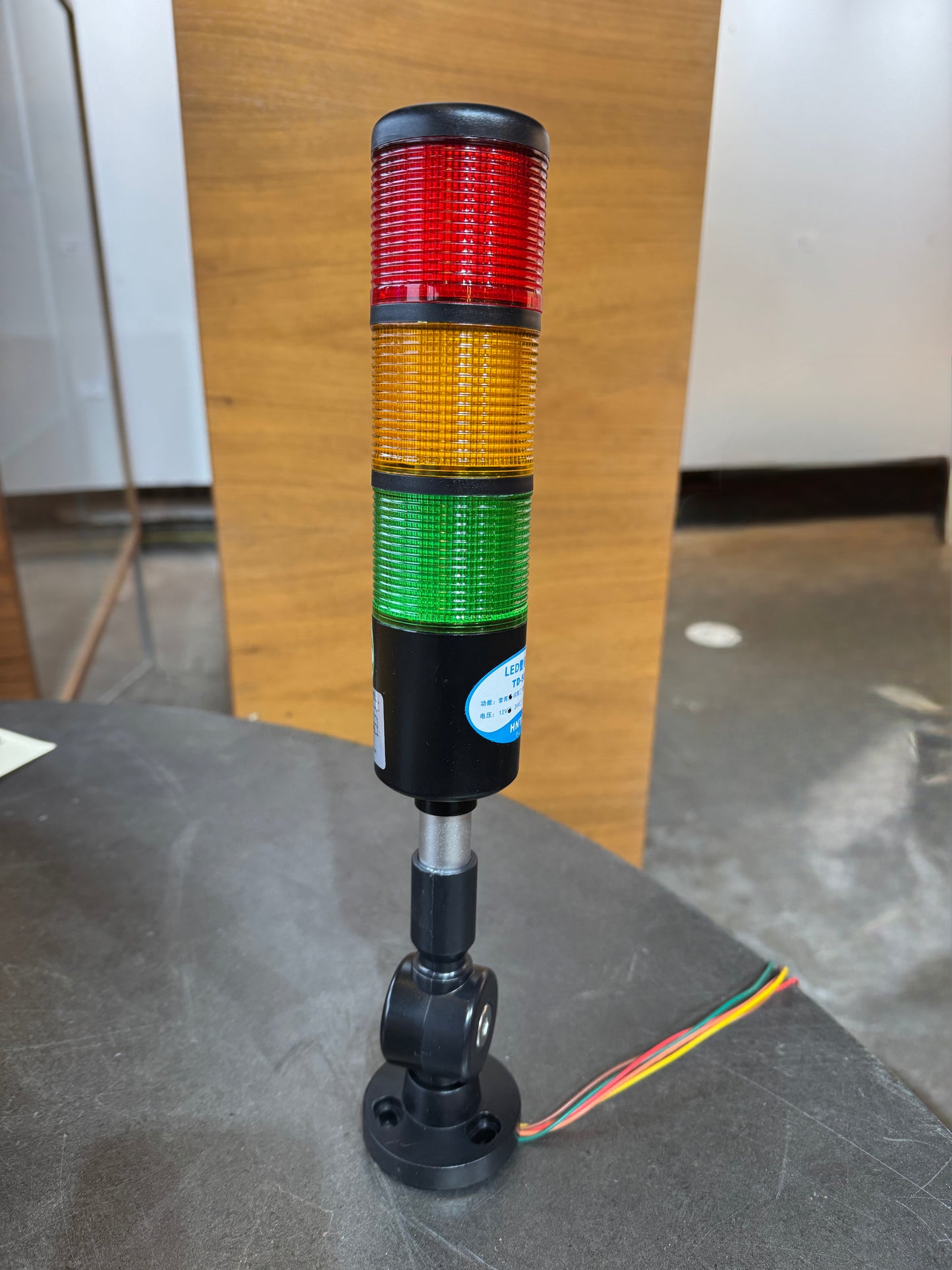 HNTD 12V LED Warning Light Semaphore Indicator Lamp TD-50 3 Color