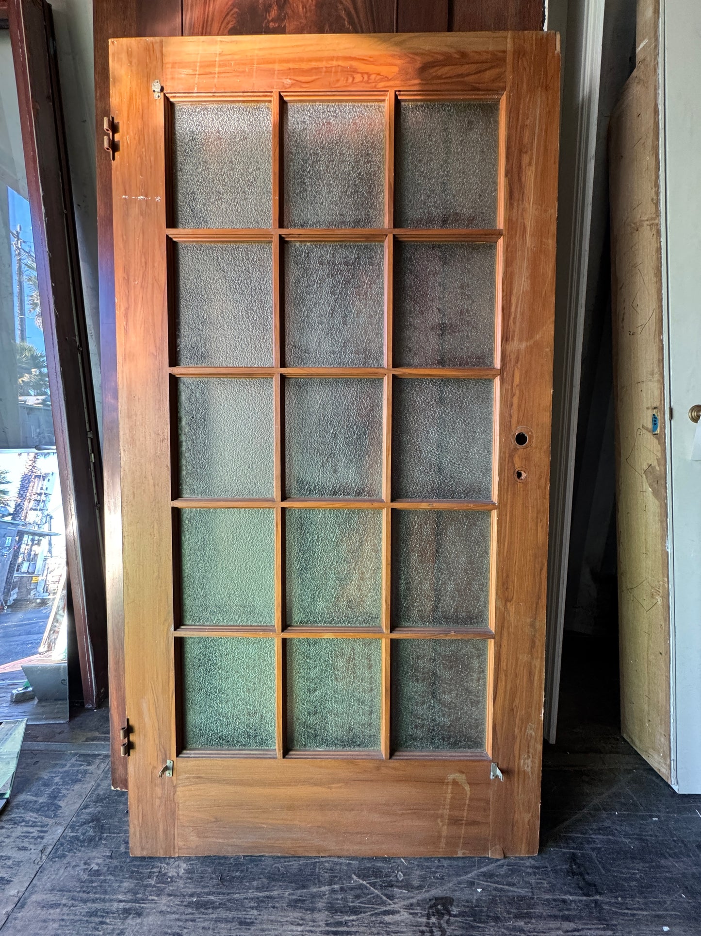 Interior 15 Lite Door With Oscure Glass