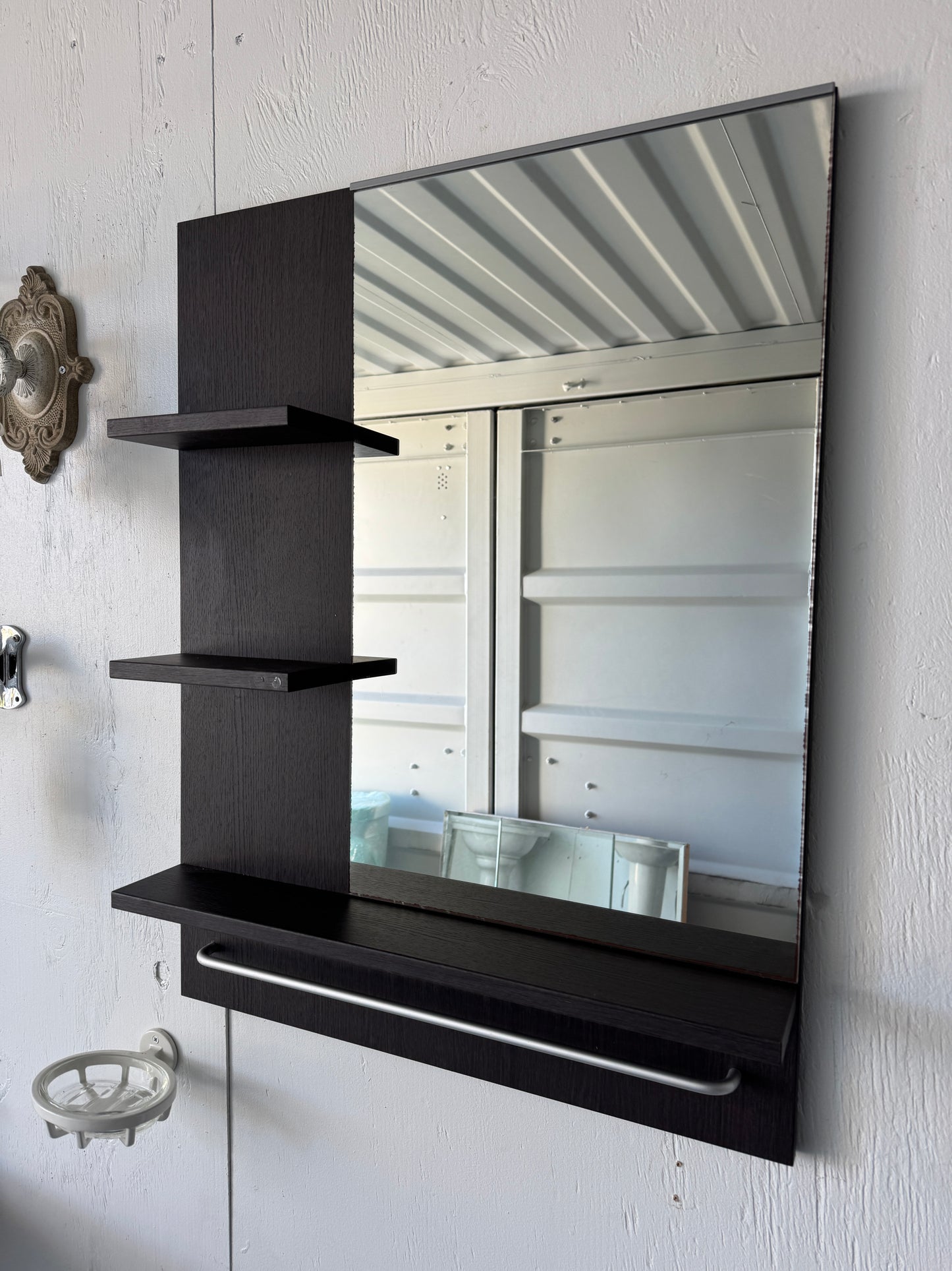 Ikea Lillangen Dark Wood Mirror