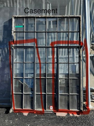 Large Steel Frame Window With Casements