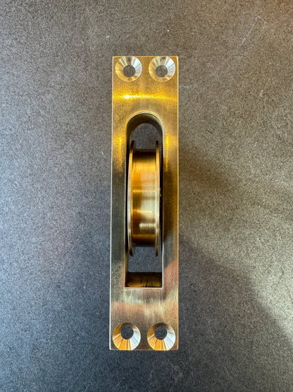 (4) Premium Solid Brass Ball Bearing Sash Window Pulley
