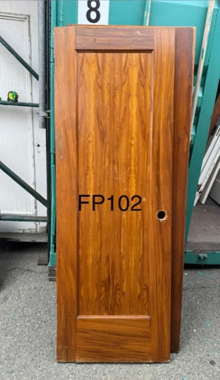 Vintage Single Panel Interior Faux Painted Doors