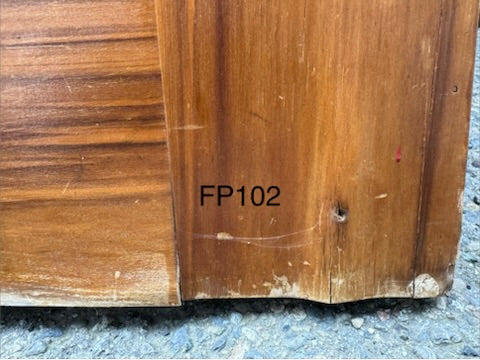 Vintage Single Panel Interior Faux Painted Doors