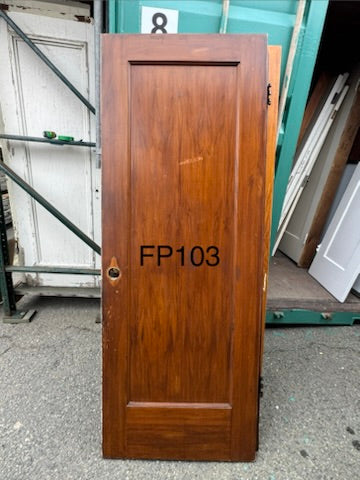 Vintage Single Panel Interior Faux Painted Doors