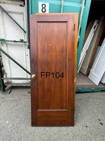 Vintage Single Panel Interior Faux Painted Doors