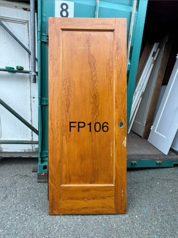 Vintage Single Panel Interior Faux Painted Doors