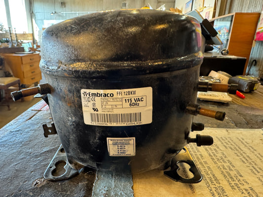 New Embraco FFI12BKW Compressor 1/3 HP R-12 115V