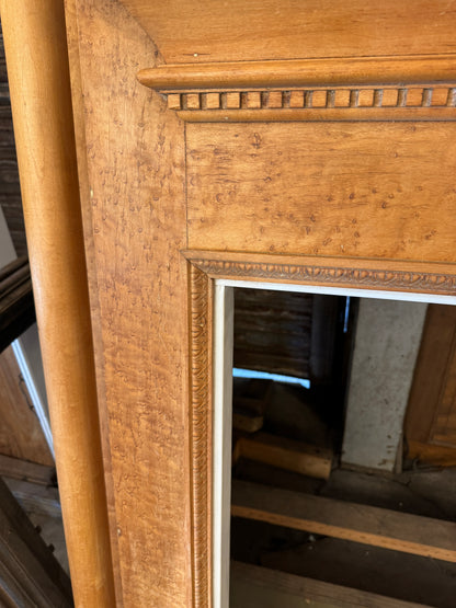 Vintage Birds Eye Maple Fireplace Surround