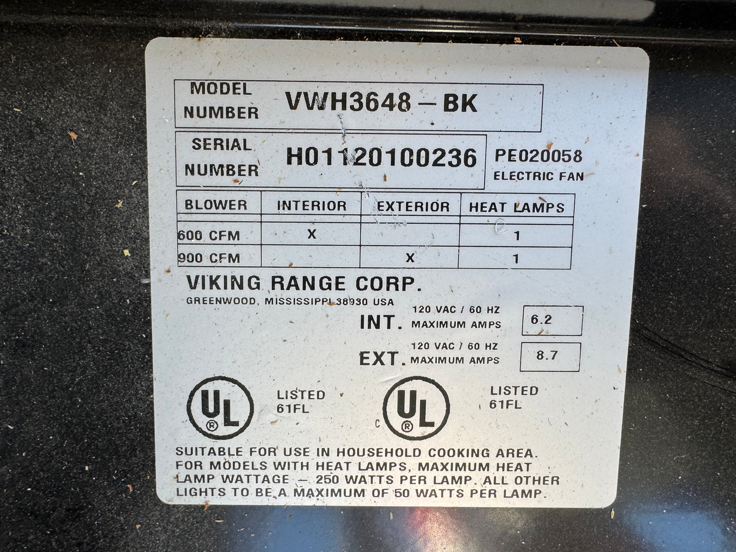 New Viking Professional Series Canopy Range Hoods