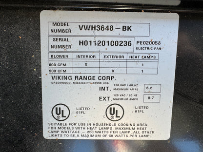 New Viking Professional Series Canopy Range Hoods