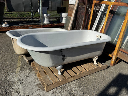 Vintage Cast Iron Clawfoot Bathtub