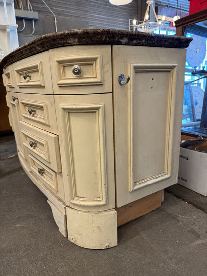 Marble Bathroom Vanity With Waterworks Hardware
