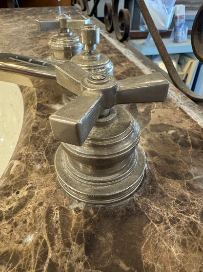 Marble Bathroom Vanity With Waterworks Hardware