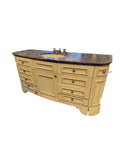 Marble Bathroom Vanity With Waterworks Hardware