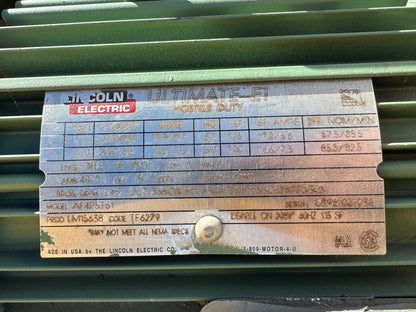 Lincoln Electric 5HP Motor Ultimate E1 Hostile Duty