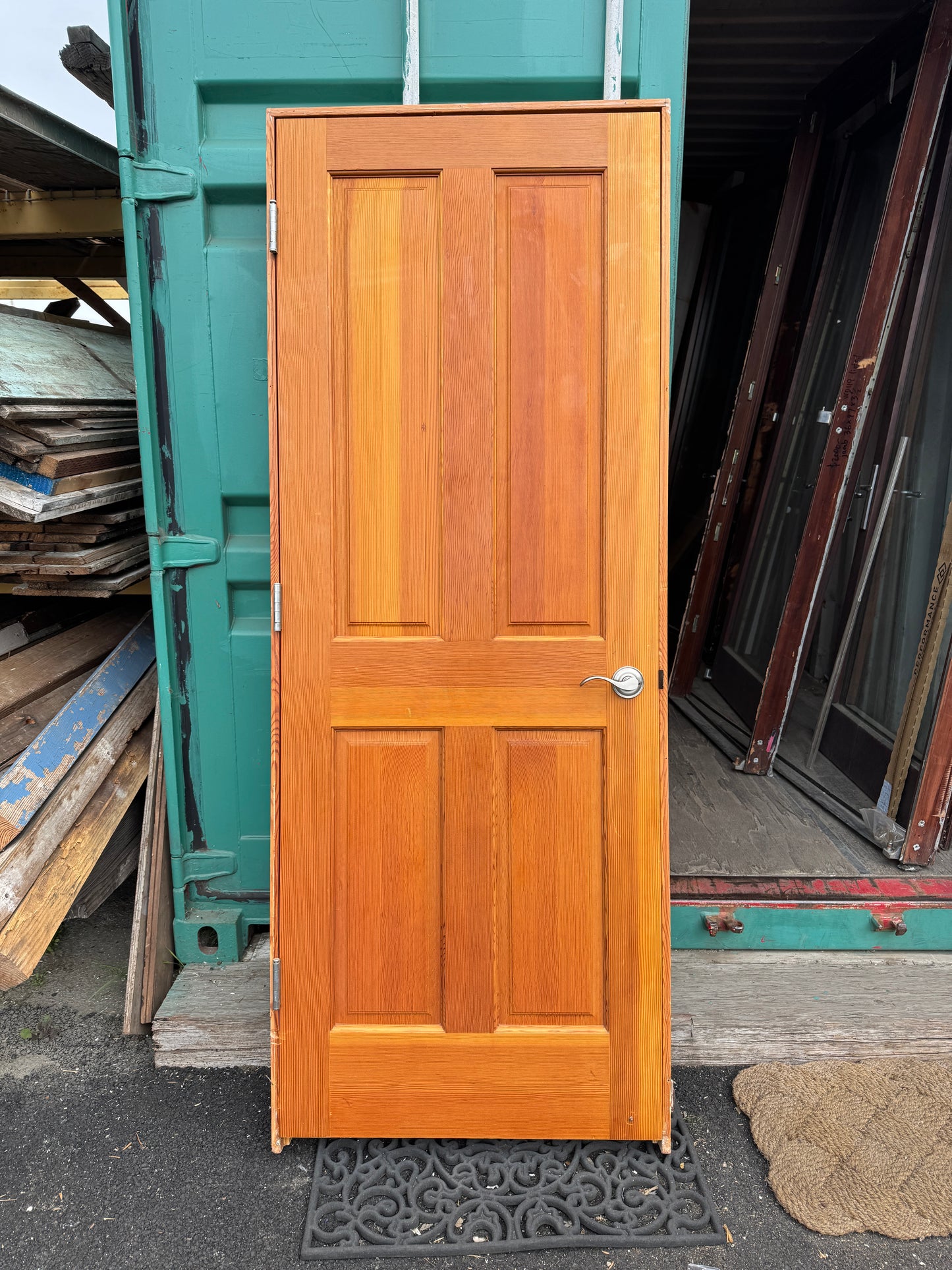Matching Interior Douglas Fir Raised 4-Panel Doors